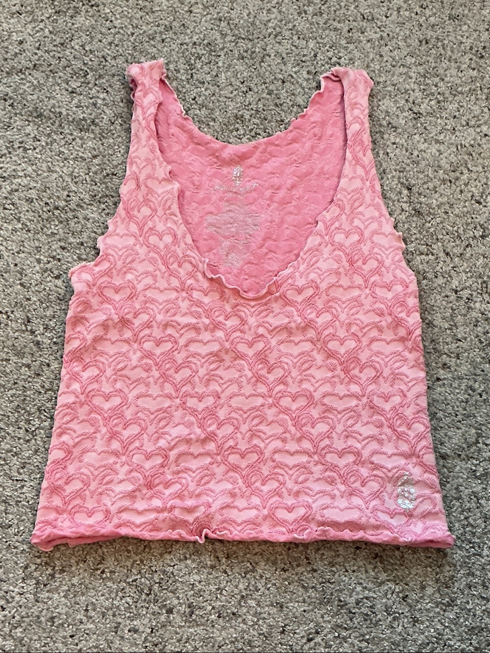 New FP Movement by Free People Heart Scoop Seamless Tank ~ Pink